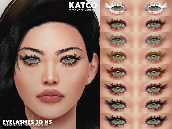 - eyelashes 3d n5 The Sims 4 Download -